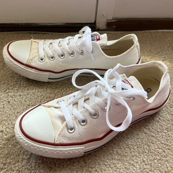 White Converse Sneakers - Picture 5 of 7